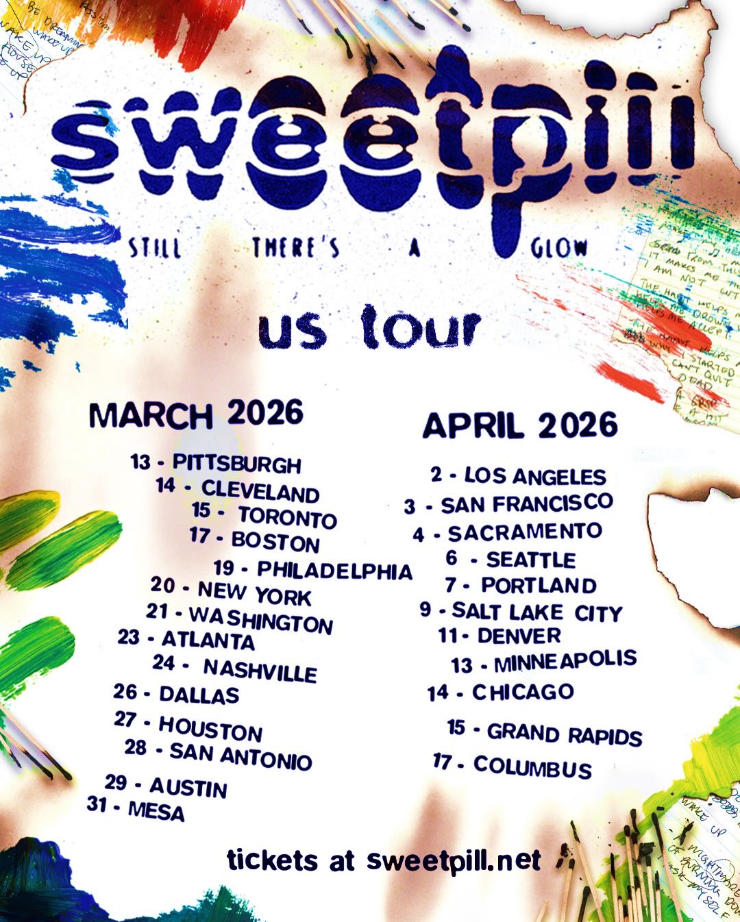 Sweet Pill Still There's a Glow Tour Tour Poster 2026